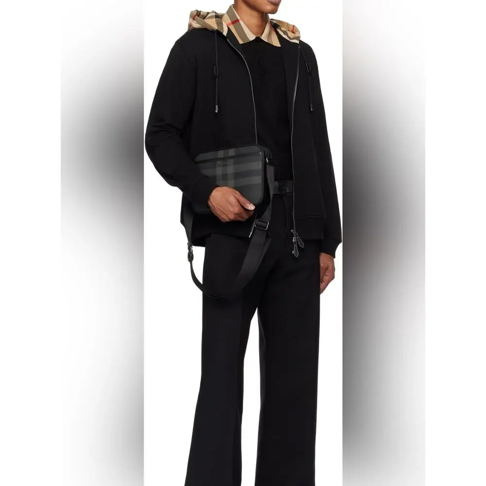 Burberry Black Check Crossbody Bag